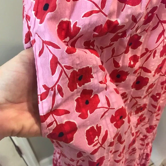 Vineyard Vines 🌸 Rock Rose 🌹 floral smocked MIDI pockets dress - Picture 5 of 16